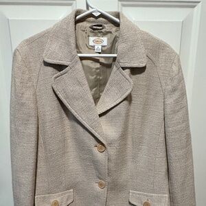 Talbots Blazer - Cream, Italian Fibers